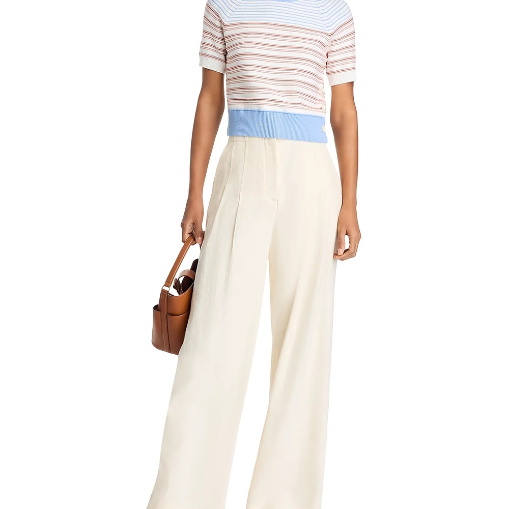 Derek Lam 10 Crosby Case Short Sleeve Sweater